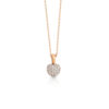 collana cuore bianco