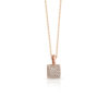 collana quadrato bianco