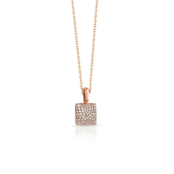 collana quadrato bianco